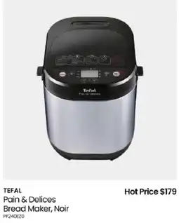 Myer Tefal Pain & Delices Bread Maker, Noir offer