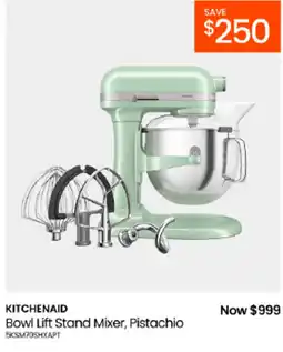 Myer Kitchenaid Bowl Lift Stand Mixer, Pistachio offer