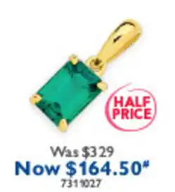 Prouds Emerald Pendant offer