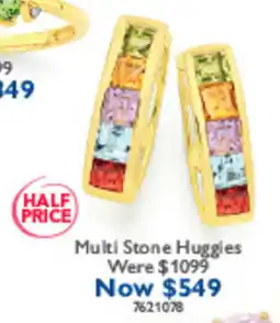 Prouds Multi Stone Huggies offer