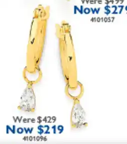 Prouds Gold Drop Earrings offer