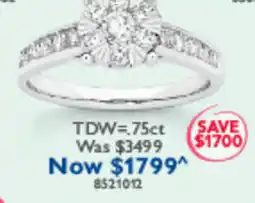 Prouds TDW= .75ct offer