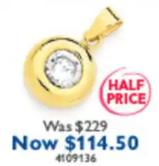 Prouds Gold Pendant offer