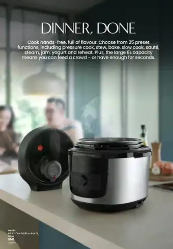 Philips All-in-One Multicooker 6L, Silver