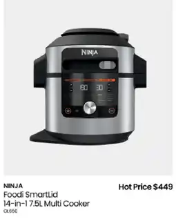 Myer Ninja Foodi Smartlid 14-in-1 7.5L Multi Cooker offer