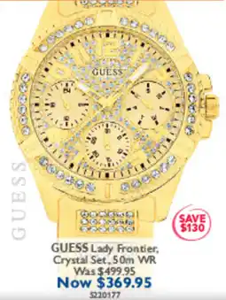 Prouds Guess Lady Frontier, Crystal Set offer