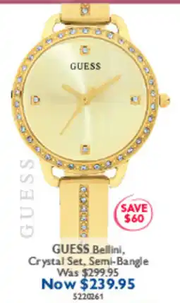 Prouds Guess Bellini Crystal Set Semi-Bangle offer