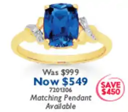 Prouds Blue Sapphire Ring offer