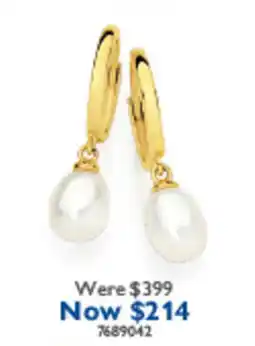 Prouds Pearl Drop Earrings offer