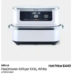 Myer Ninja FlexDrawer Airfryer XXXL, White offer