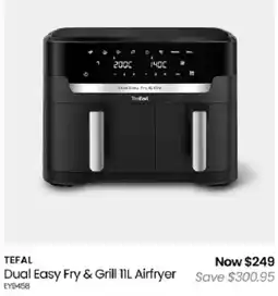 Myer Tefal Dual Easy Fry & Grill 11L Airfryer offer