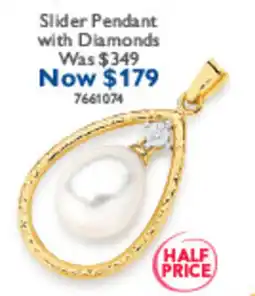 Prouds Slider Pendant with Diamonds offer