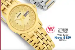 Prouds Citizen watch offer
