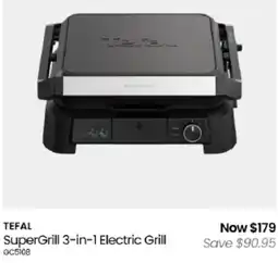 Myer Tefal SuperGrill 3-in-1 Electric Grill offer
