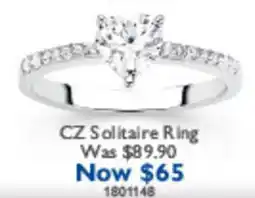 Prouds CZ Solitaire Ring offer