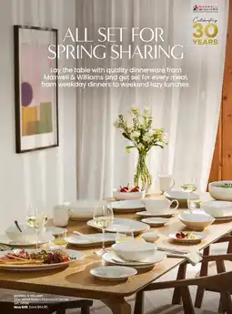Myer Maxwell & Williams 12pc White Basics Diamonds Dinner Set White offer