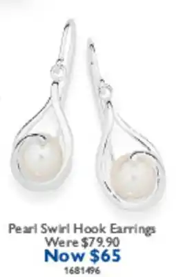 Prouds Pearl Swirl Hook Earrings offer