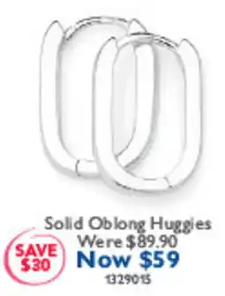Prouds Solid Oblong Huggies offer