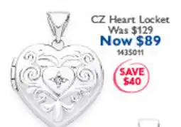 Prouds CZ Heart Locket offer