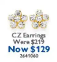Prouds CZ Earrings offer