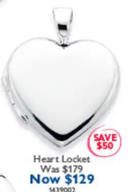 Prouds Heart Locket offer