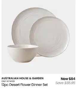 Myer Australian House & Garden Desert Flower Dinner Set offer