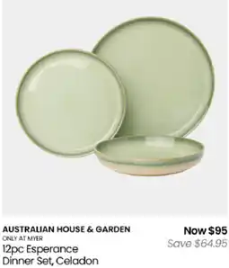 Myer Australian House & Garden 12pc Esperance Dinner Set, Celadon offer