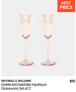 Myer Maxwell & Williams Estelle Michaelides Mystique Glassware offer