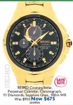 Prouds Seiko Coutura Solar offer