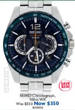 Prouds SEIKO Chronograph offer