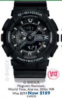 Prouds G-SHOCK Magnetic Resistant, World Time, Alarms, 200m WR offer