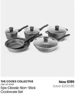 Myer The Cooks Collective 6pc Classic Non-Stick Cookware Set offer