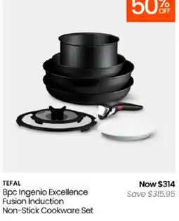 Myer Tefal 8pc Ingenio Excellence Fusion Induction Non-Stick Cookware Set offer