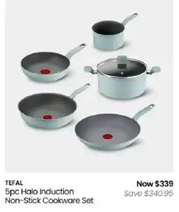 Myer Tefal Halo Induction Non-Stick Cookware Set offer