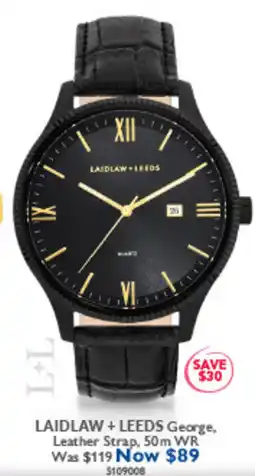 Prouds Laidlaw + Leeds George, Leather Strap offer