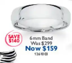 Prouds 6mm Band offer
