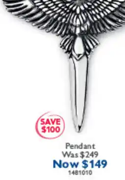 Prouds Pendant offer