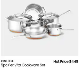 Myer Essteele 5pc Per Vita Cookware Set offer