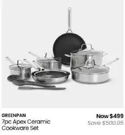 Myer Greenpan Apex Ceramic Cookware Set offer
