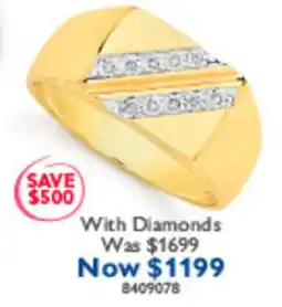 Prouds Ring With Diamonds offer