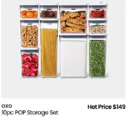 Myer oxo 10pc POP Storage Set offer