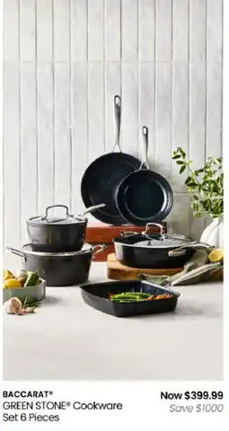 Myer Baccarat Green Stone Cookware Set offer