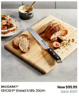 Myer Baccarat Kiyoshi Bread Knife 20cm offer