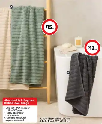Abercrombie & Ferguson Ribbed Towel Range