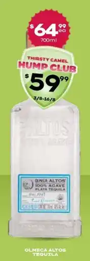 Thirsty Camel Thirsty Camel Hump Club Olmeca Altos Tequila offer