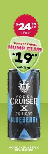 Thirsty Camel Vodka Cruiser X Blueberry offer