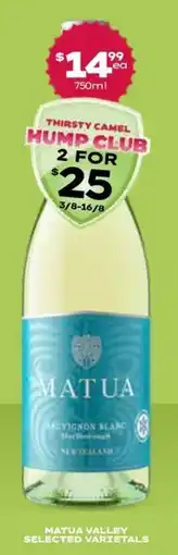 Thirsty Camel Matua Sauvignon Blanc offer