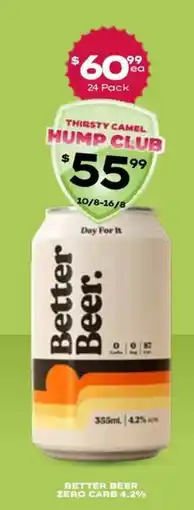 Thirsty Camel Better Beer offer