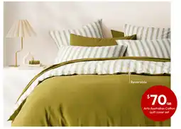 Target Arlo Australian Cotton quilt cover set offer