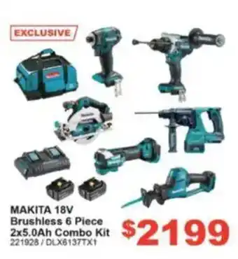 Makita 18V Brushless 6 Piece